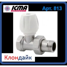 Icma Прямой ручной вентиль простой регулировки верхний для железной трубы 1/2 Icma Прямой ручной вентиль простой регулировки верхний для железной трубы 1/2