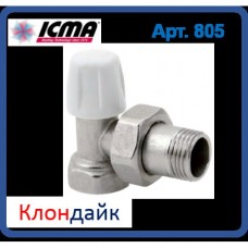 Icma Угловой ручной вентиль простой регулировки нижний для железной трубы 1/2 Icma Угловой ручной вентиль простой регулировки нижний для железной трубы 1/2