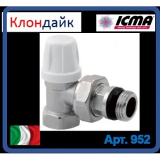 Icma Угловой микрометрический нижний клапан. 1/2