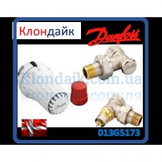 Danfoss Клапан RA-N + термостатический элемент RAE + клапан запорний RLV-S угловой Danfoss Клапан RA-N + термостатический элемент RAE + клапан запорний RLV-S угловой