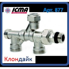 Icma Кран радиаторный с поворотным присоединением на 360° 1/2*3/4 Icma Кран радиаторный с поворотным присоединением на 360° 1/2*3/4