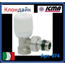 Icma Угловой терморегулирующий вентиль с ручным и термостатическим управлением 1/2 Icma Угловой терморегулирующий вентиль с ручным и термостатическим управлением 1/2