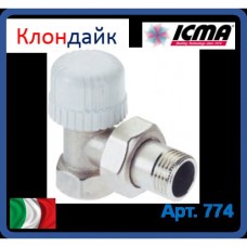Icma Угловой терморегулирующий вентиль простой регулировки 1/2 Icma Угловой терморегулирующий вентиль простой регулировки 1/2