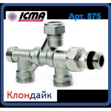 Icma Кран радиаторный с поворотным присоединением на 360° 24*1,5 Icma Кран радиаторный с поворотным присоединением на 360° 24*1,5