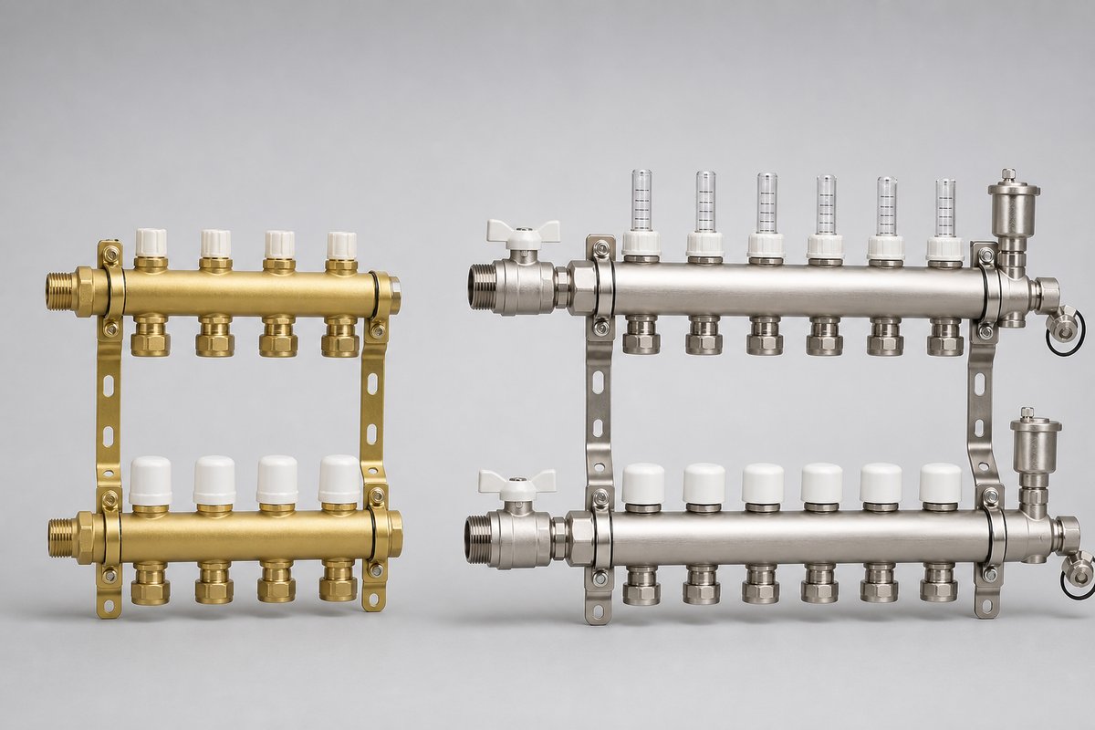 картинка какой коллетор для теплого пола выбрать